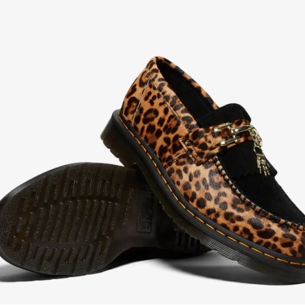 Doc Martens Adrian Hair-On Leopard Print Snaffle Loafers